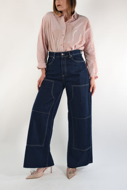 PE26 Tensione In Pantalone GIUSI-WEST-730 Blu