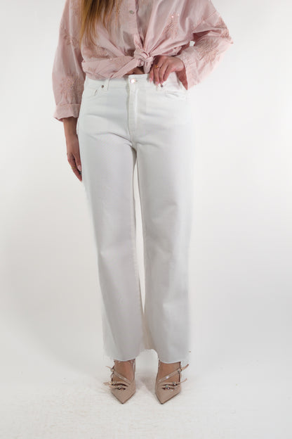 PE26 Tensione In Pantalone TOM-COLOR-CUT Bianco