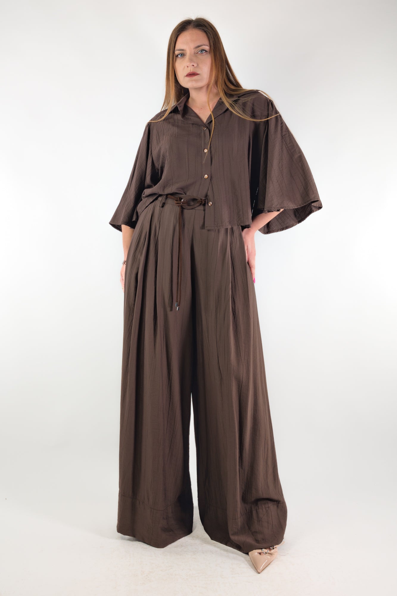 PE26 Vivienne Camicia G03333 Moro