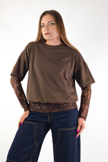 PE26 Susy Mix Maglia 26871 Cioccolato