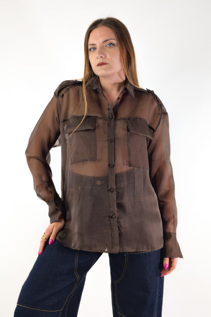 PE26 Susy Mix Camicia CA1312T1165 Moro