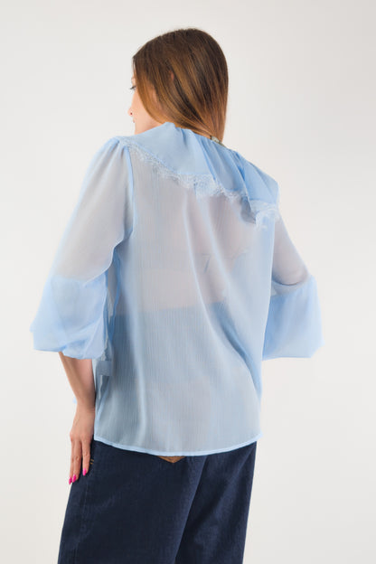 PE26 Susy Mix Camicia SM209A Celeste