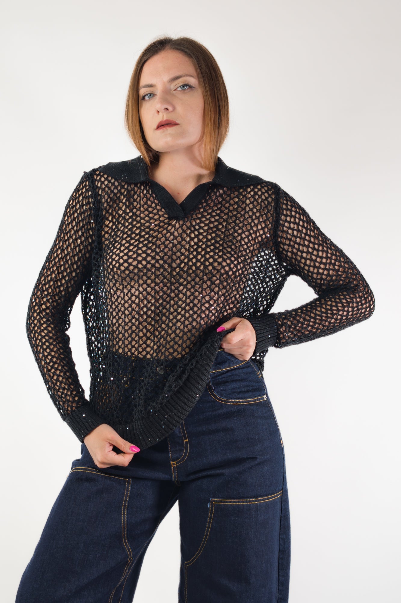 PE26 Susy Mix Maglia 12117 Nero