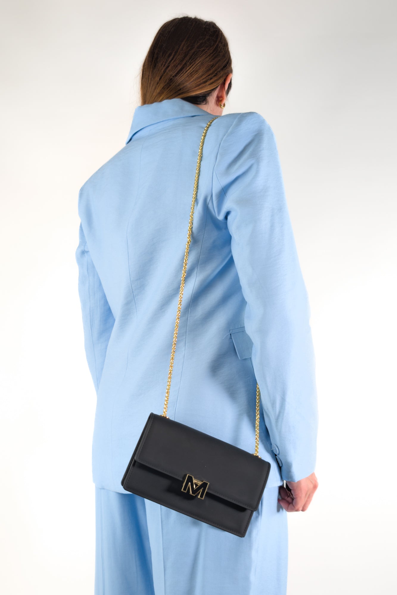 PE26 Marc Ellis Borsa FLAT SUPERMEE M. BLACK / LIGHT GOLD