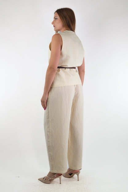 PE26 Susy Mix Gilet 10656 Latte