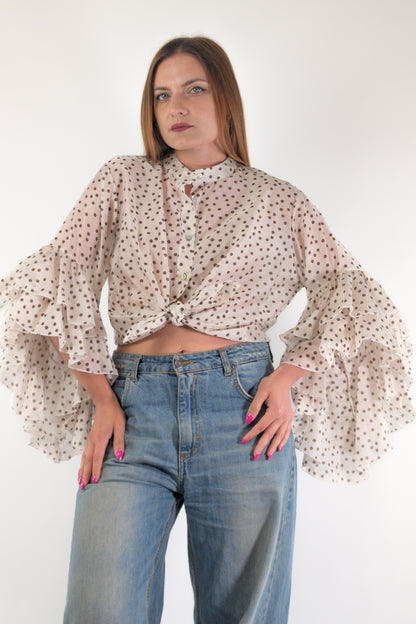 PE26 Susy Mix Camicia 19826PO Beige