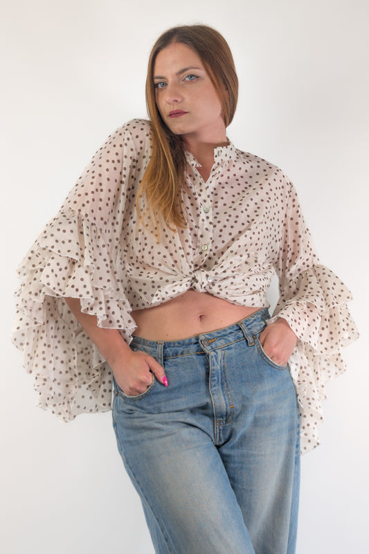PE26 Susy Mix Camicia 19826PO Beige