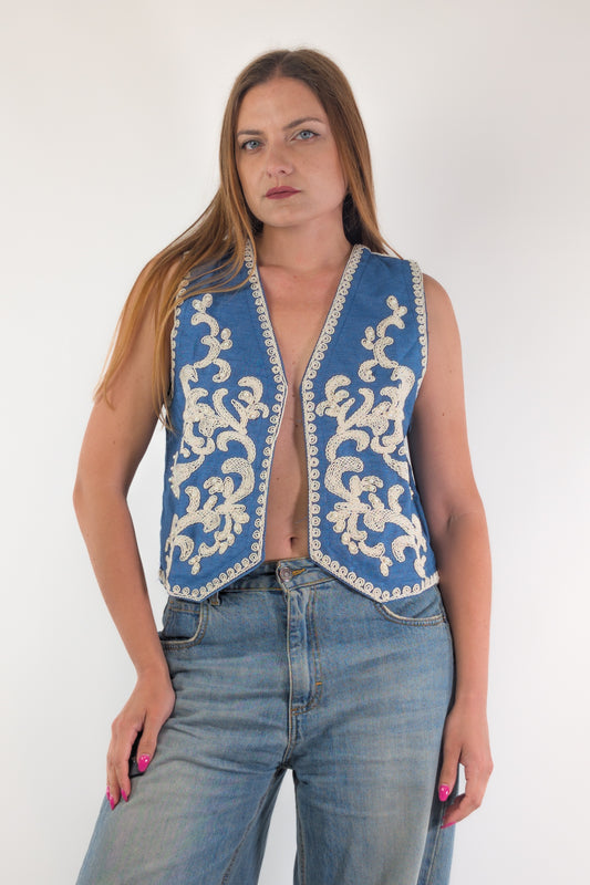 PE26 Susy Mix Gilet 780021 Jeans