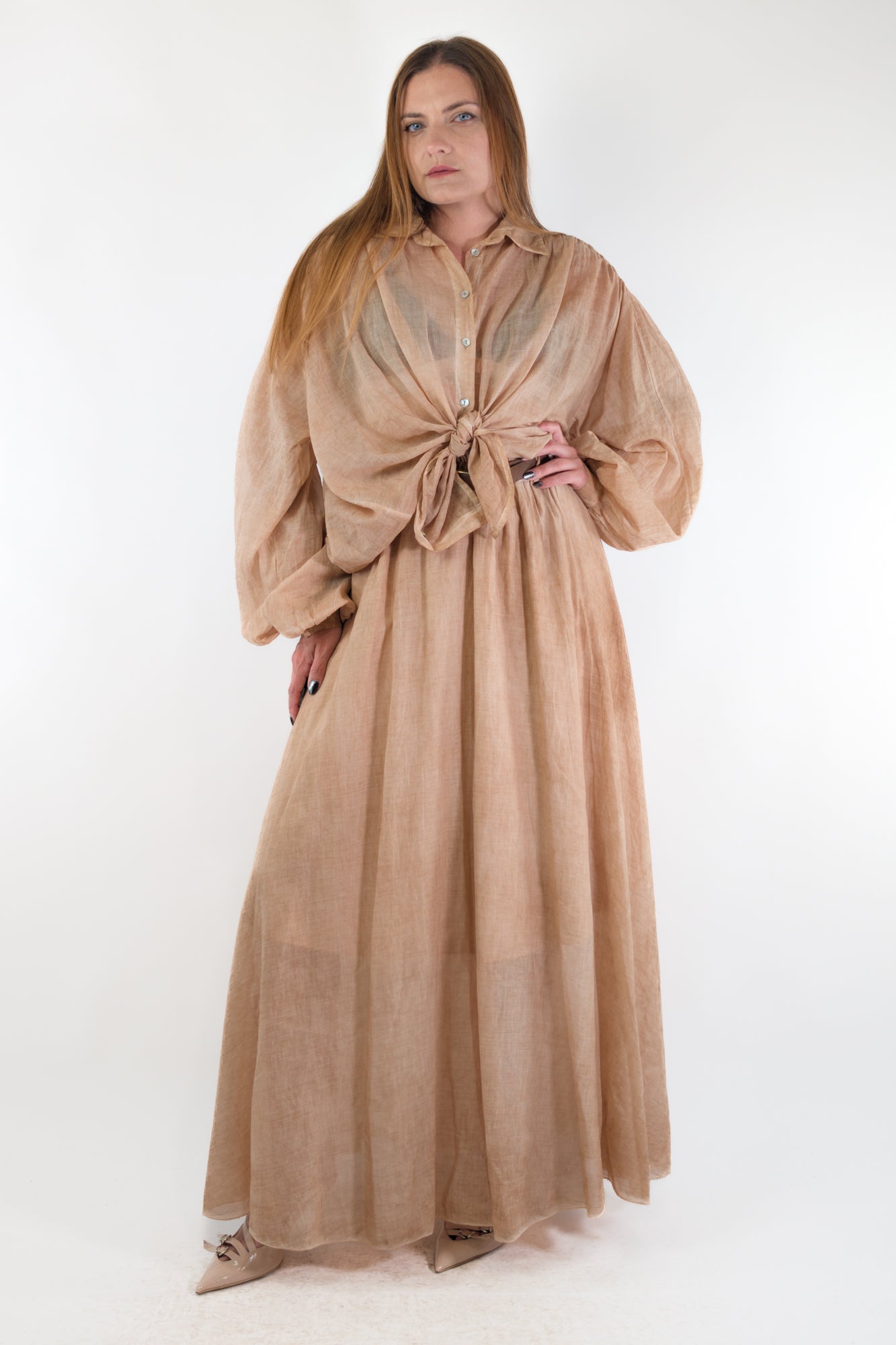 PE26 Have One Camicia CFL-Q131 Nocciola