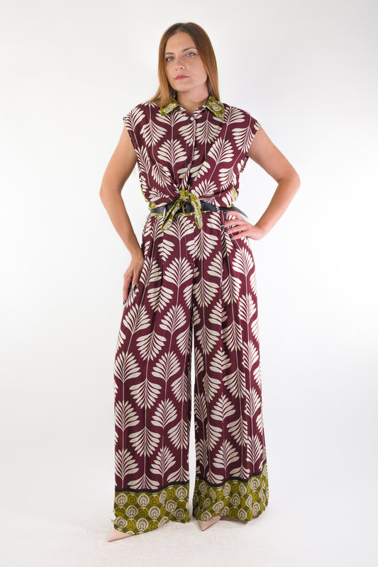 PE26 Susy Mix Pantalone 16926N8 Vino