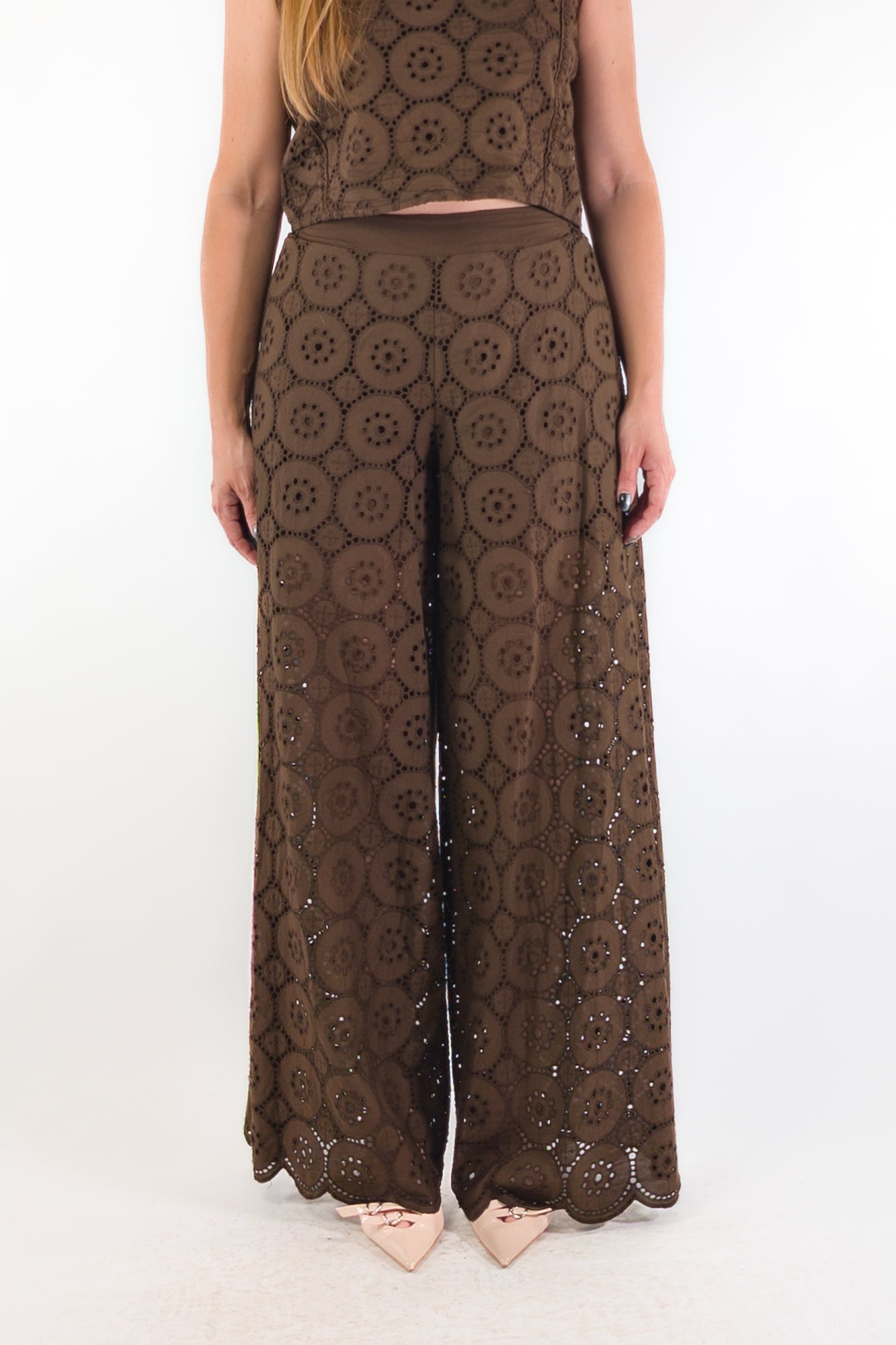 PE26 Susy Mix Pantalone G473PU Cioccolato