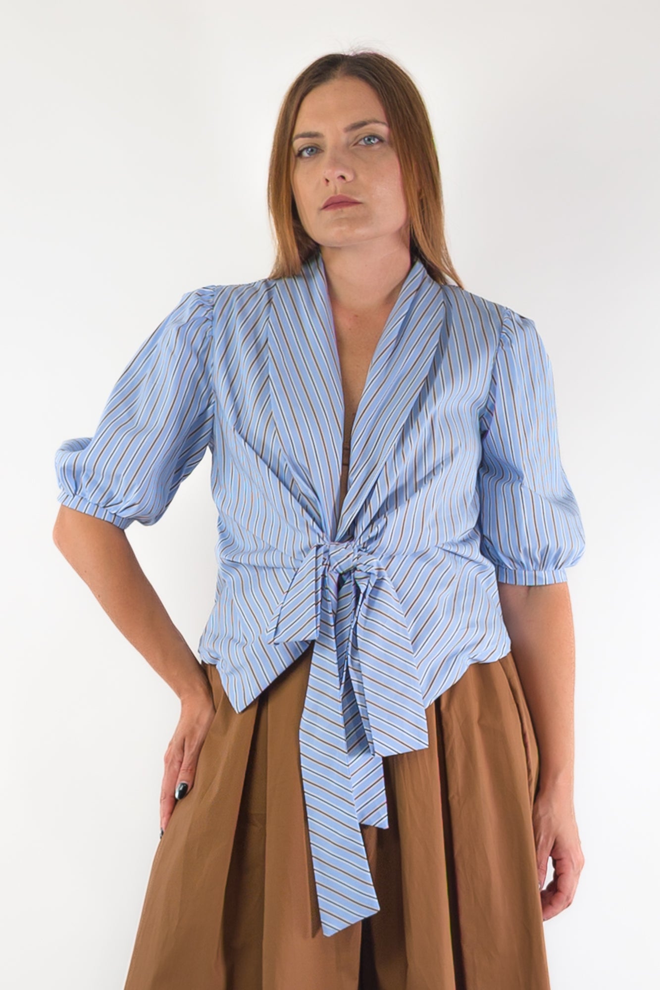 PE26 Vivienne Camicia 25826PCST Celeste