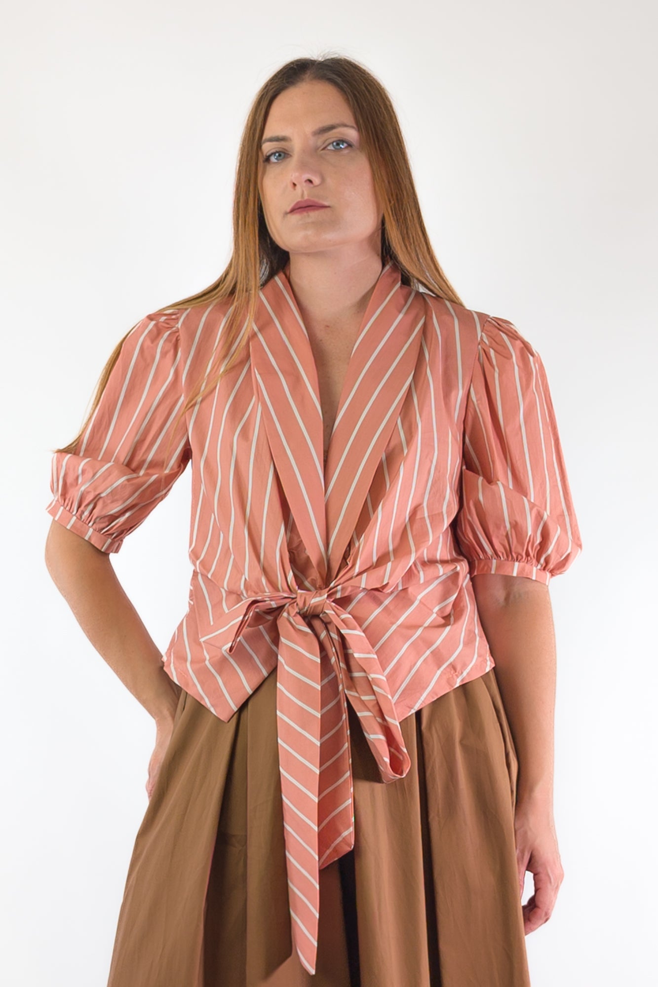 PE26 Vivienne Camicia 25826PCST Salmone
