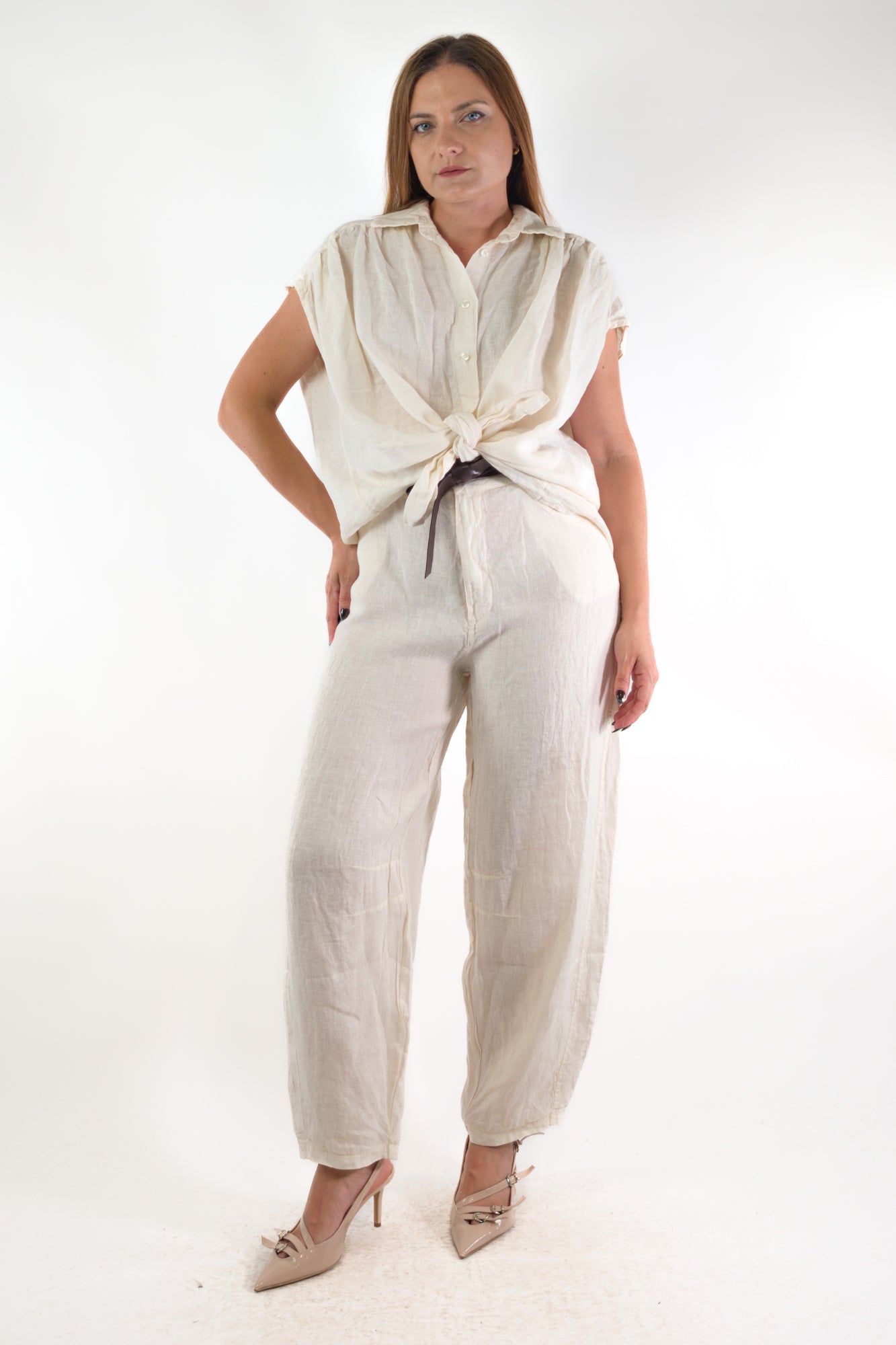 PE26 Susy Mix Pantalone 12402 Latte