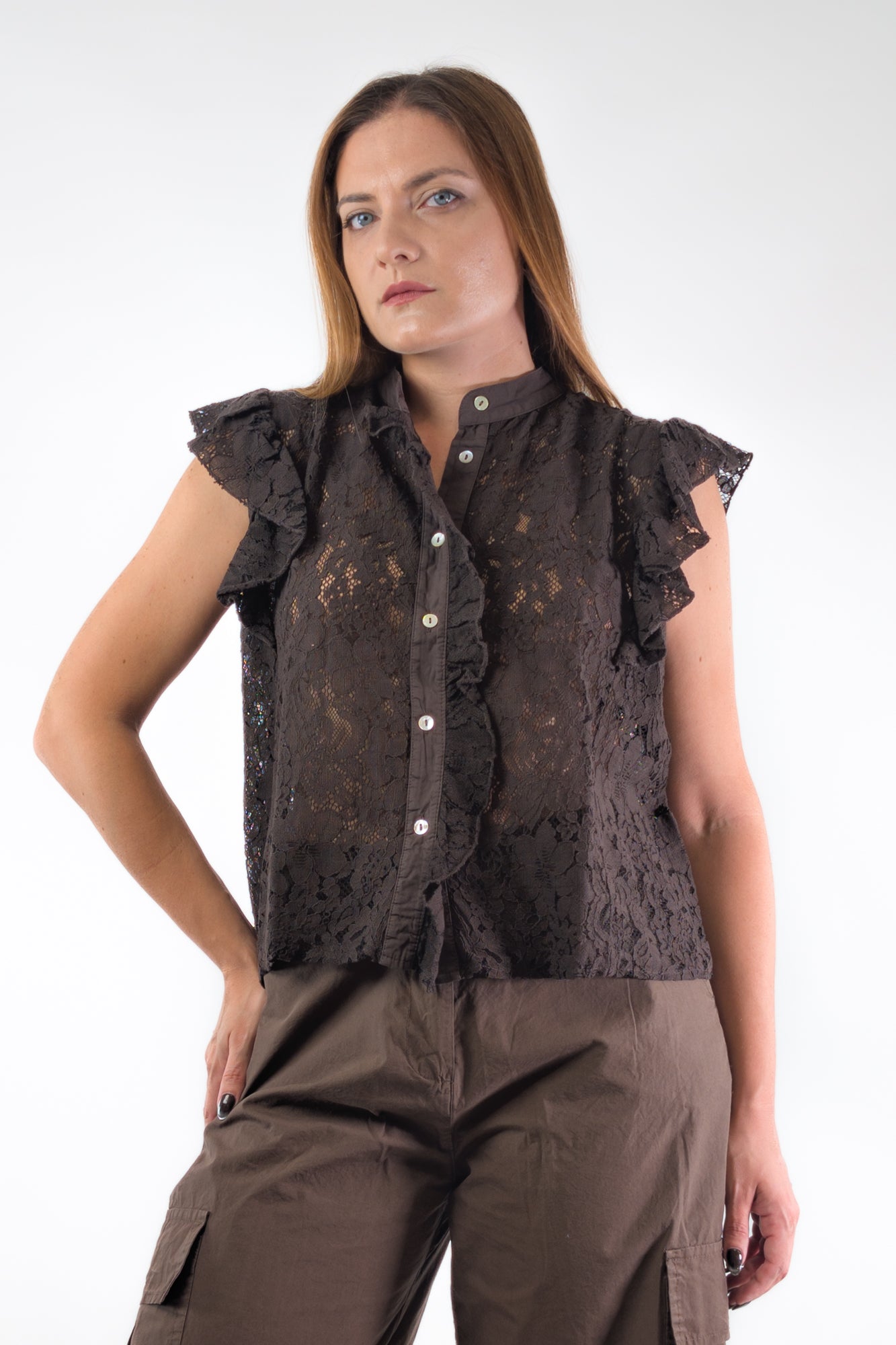 PE26 Susy Mix Camicia 314571 Moro