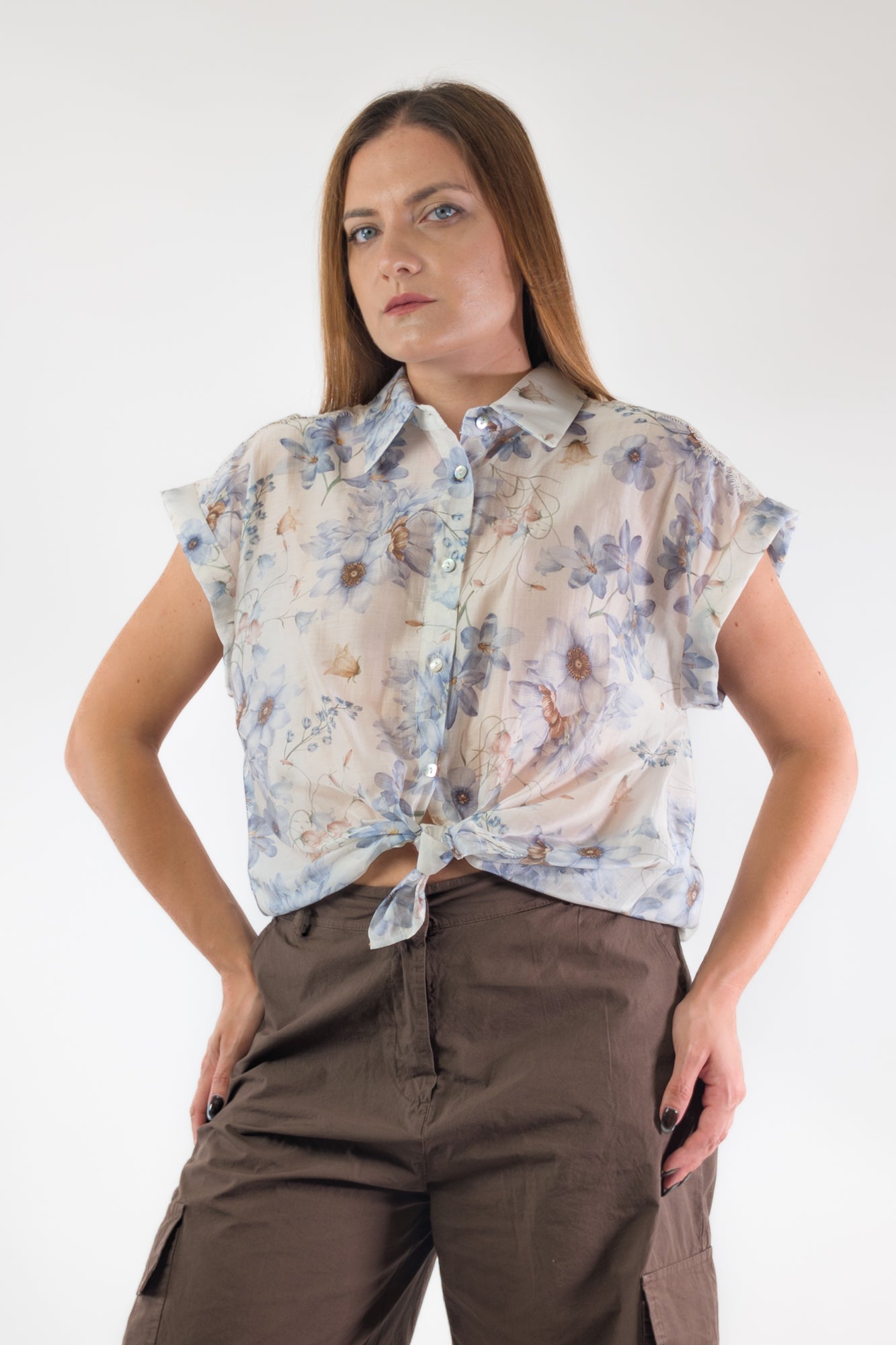 PE26 Susy Mix Camicia 262874 Celeste