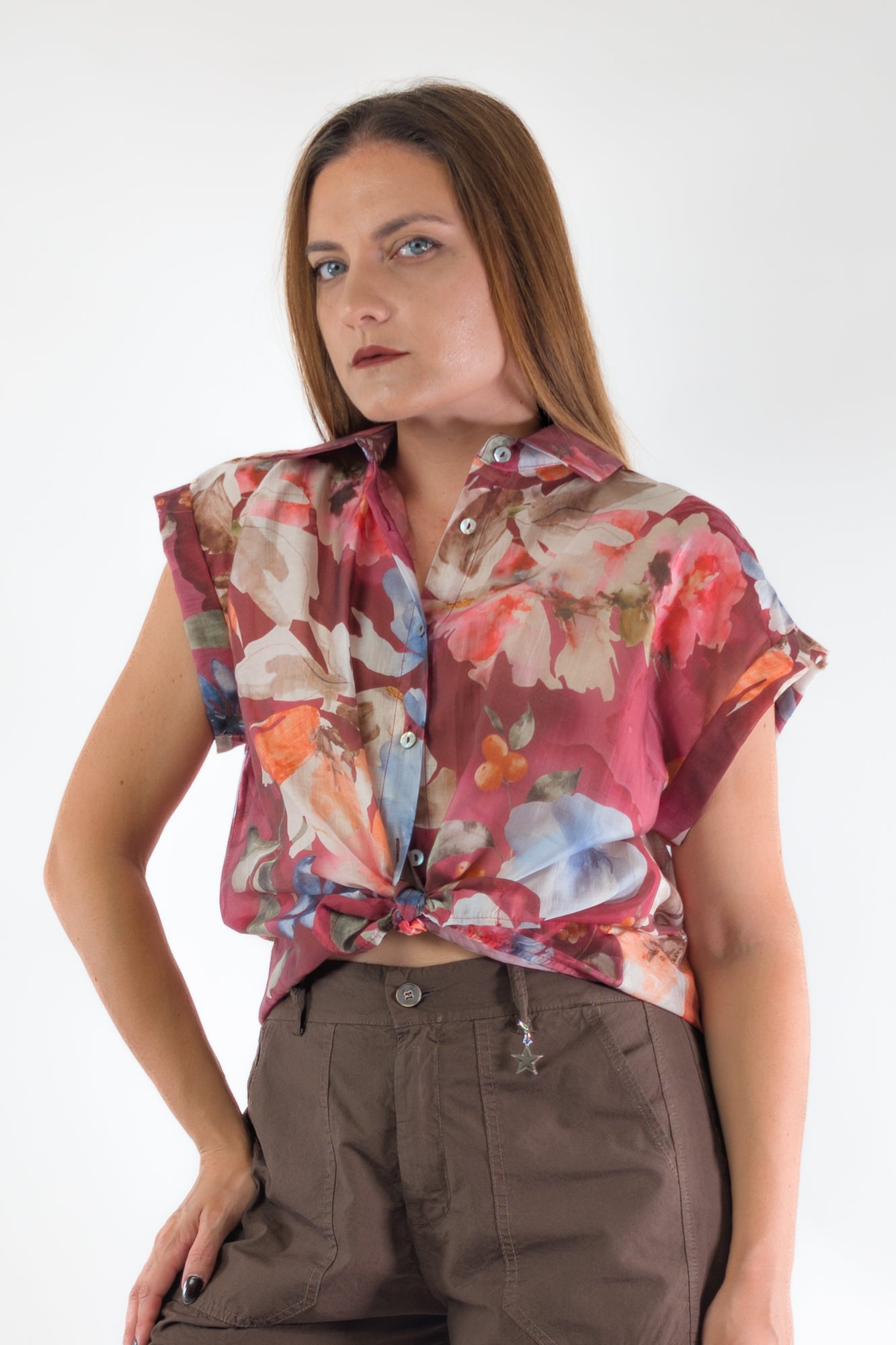 PE26 Susy Mix Camicia 263276N Vino