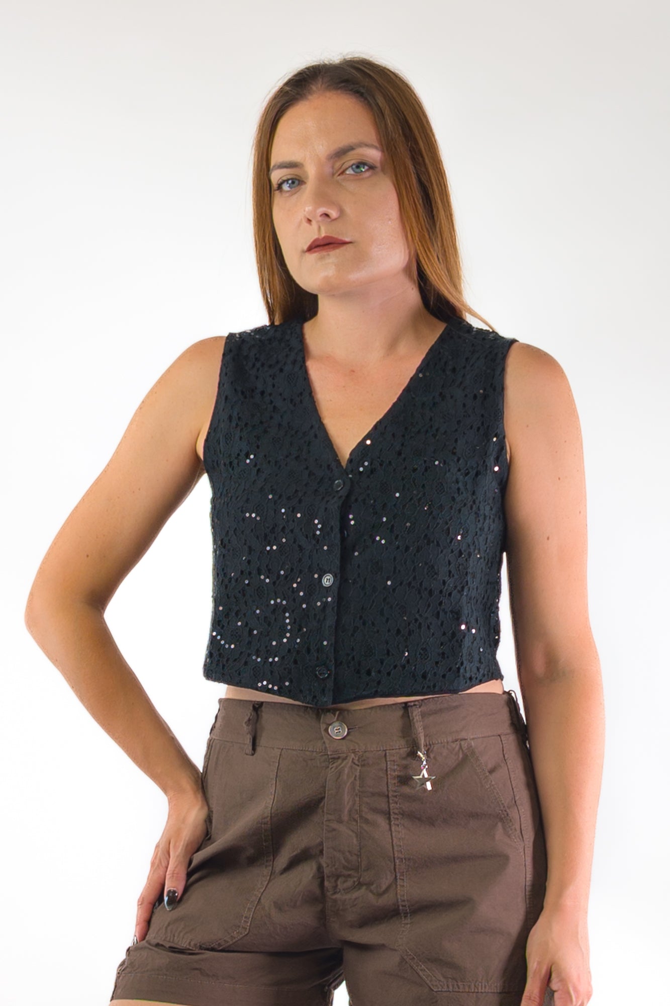 PE26 Susy Mix Gilet G89024 Nero