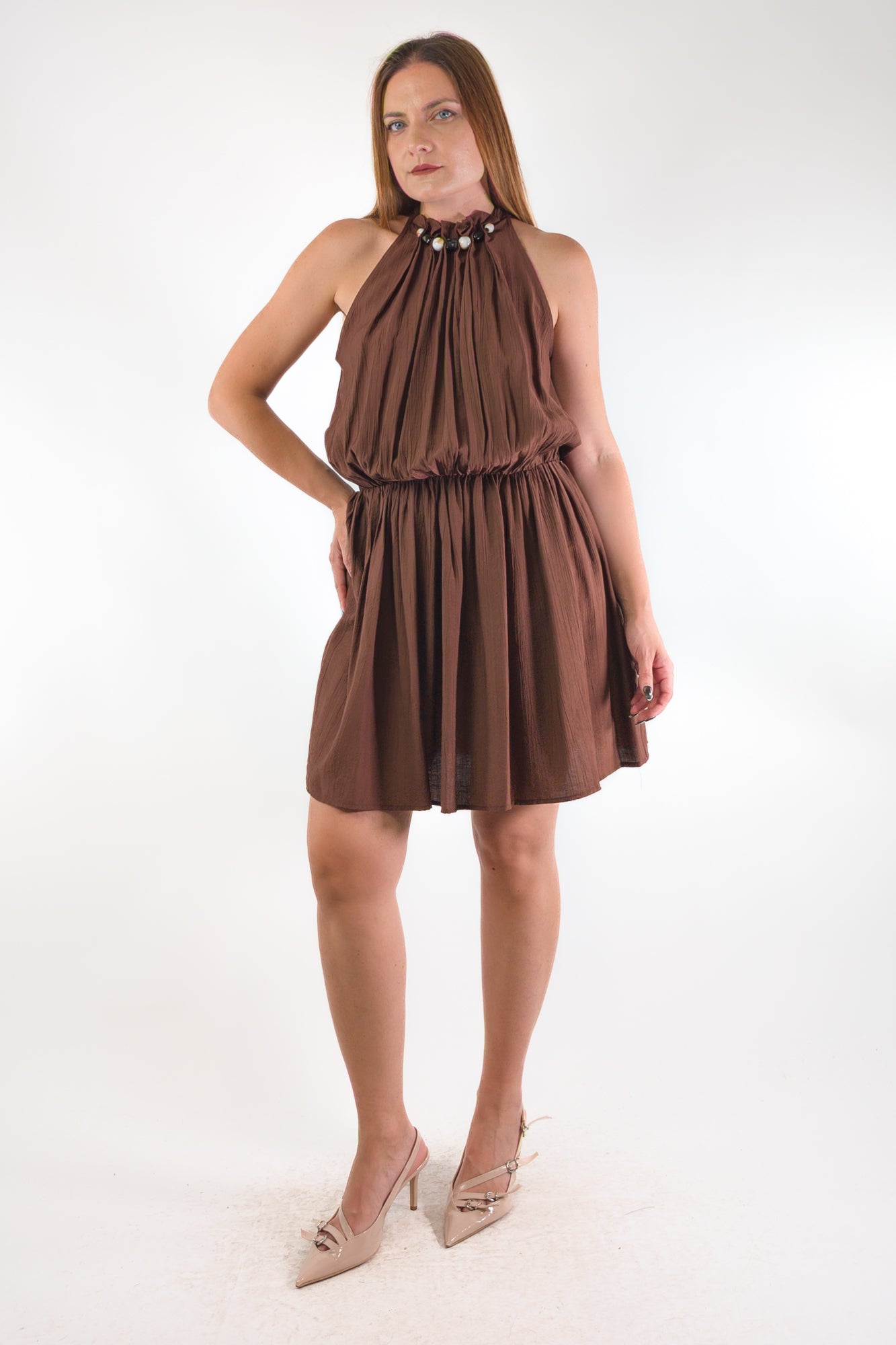 PE26 Susy Mix Abito V12649B580 Moro