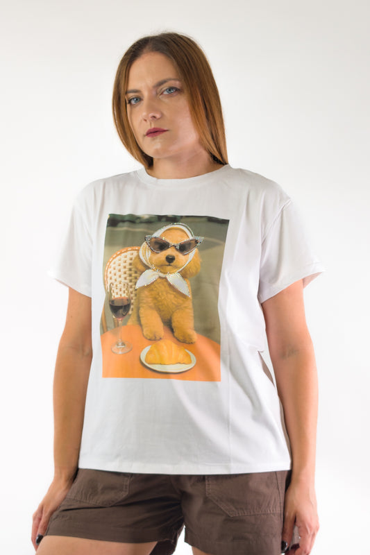 PE26 Luxury T-Shirt C10000 Cane Vino