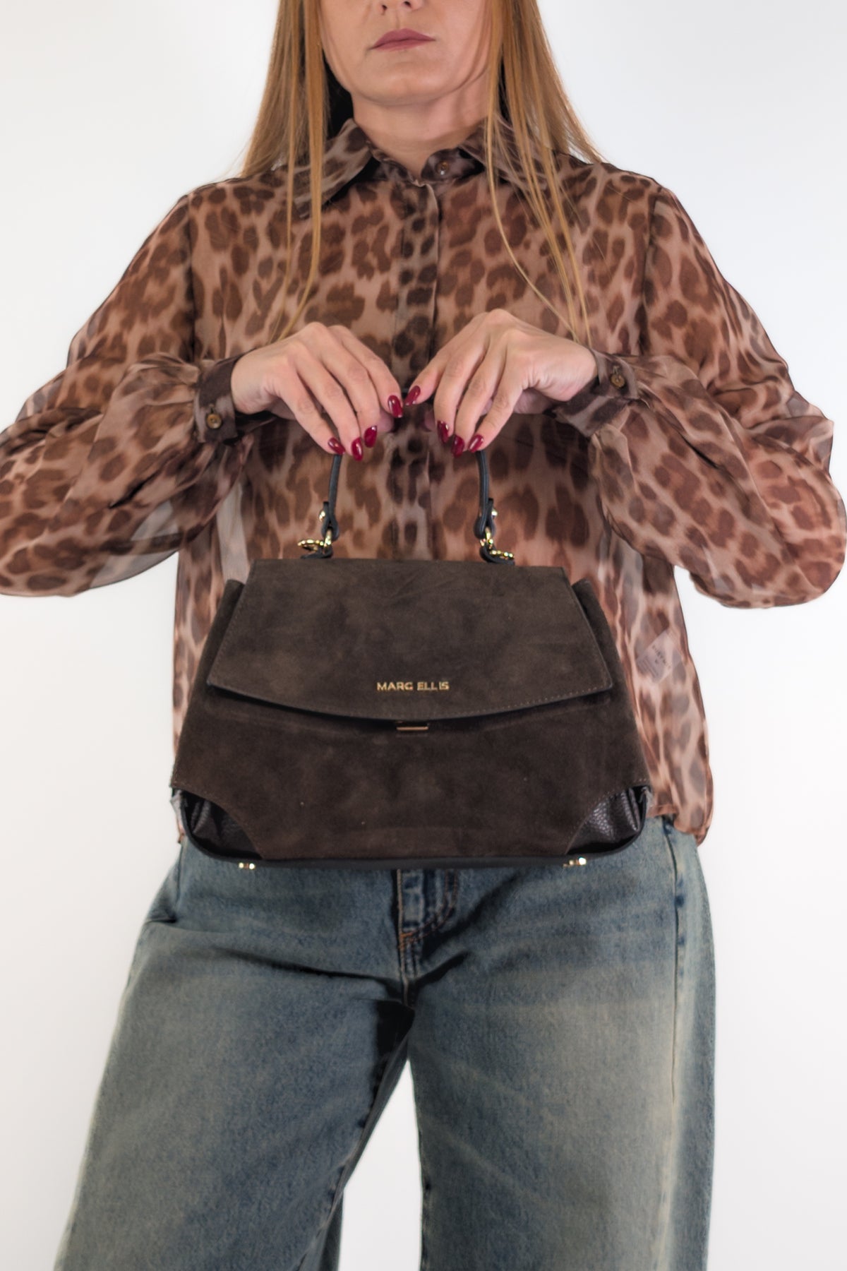 Marc Ellis Borsa SPENCY M CM CHOC / GOLD