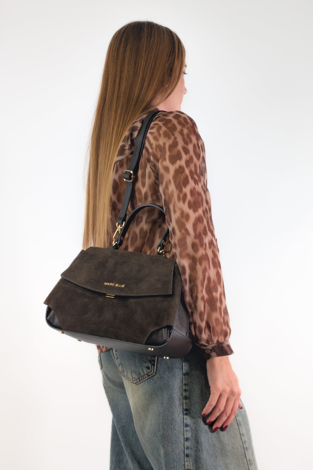 Marc Ellis Borsa SPENCY M CM CHOC / GOLD
