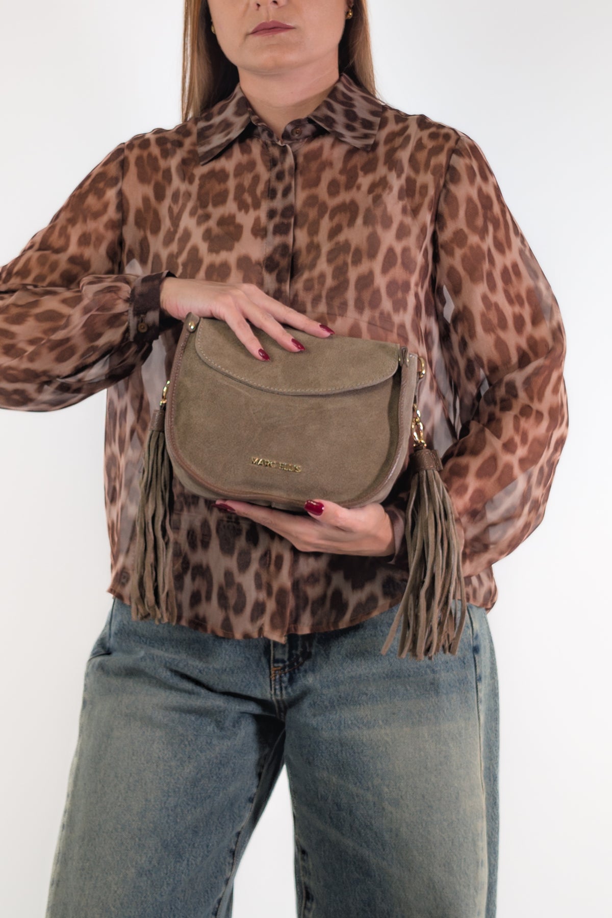 Marc Ellis Borsa LIMA M CM DARK TAUPE / GOLD