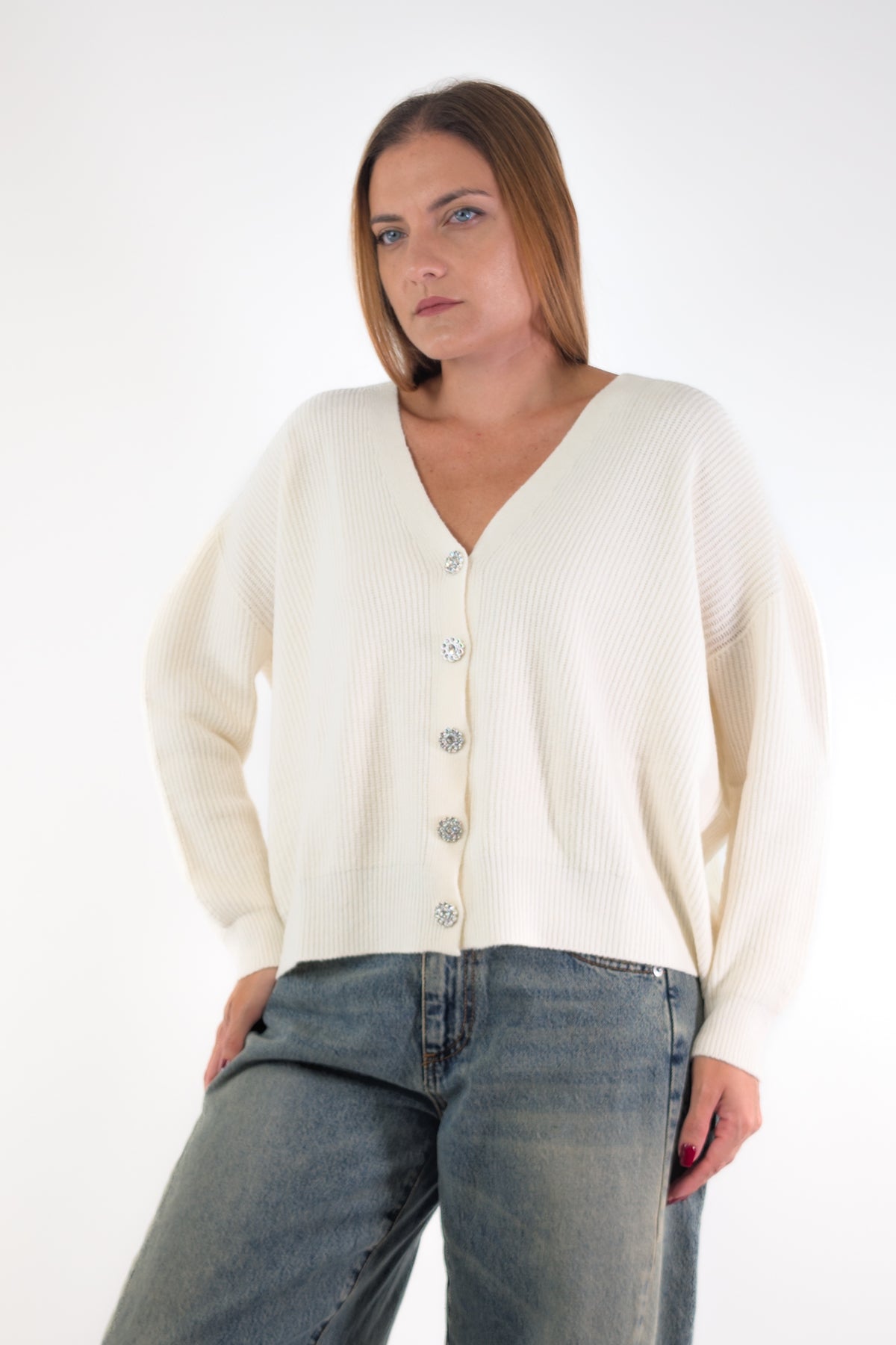 AI26 Susy Mix Cardigan AI51079B Burro