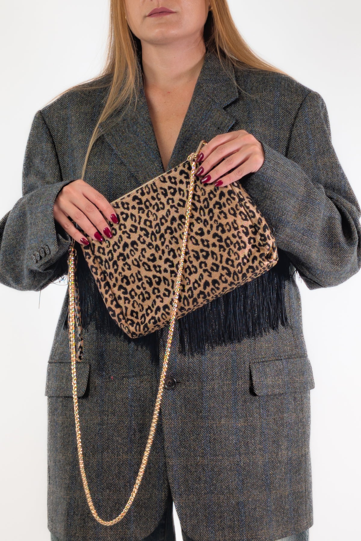 Marc Ellis Borsa BUBY MACULA C. DARK BEIGE / BLACK