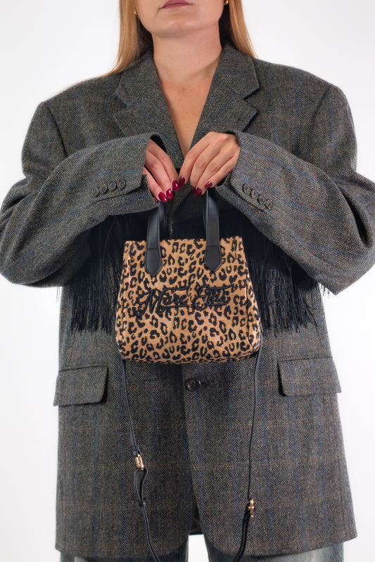 Marc Ellis Borsa BUBY MACULA S DARK BEIGE / BLACK