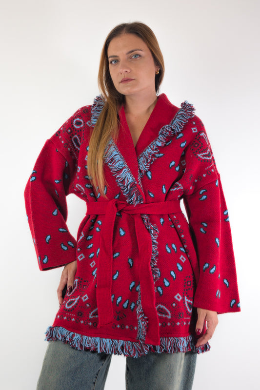 AI26 Tensione In Cardigan W6HMG38A400 Rosso