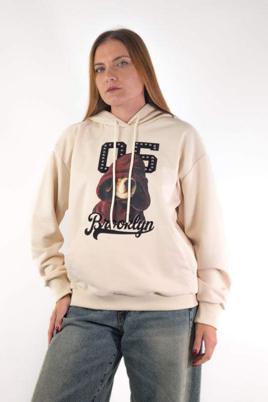 AI26 Susy Mix Felpa SH004934 Crema