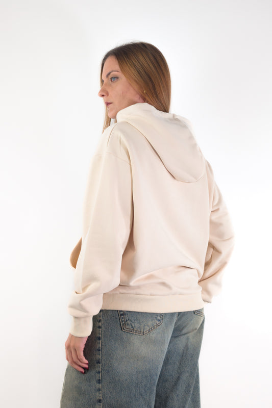 AI26 Susy Mix Felpa SH004934 Crema