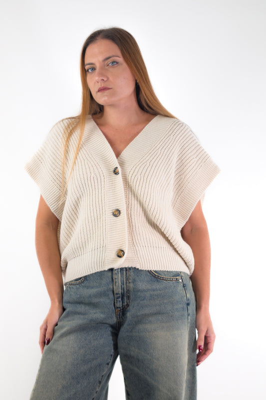 AI26 Susy Mix Gilet 3171 Crema