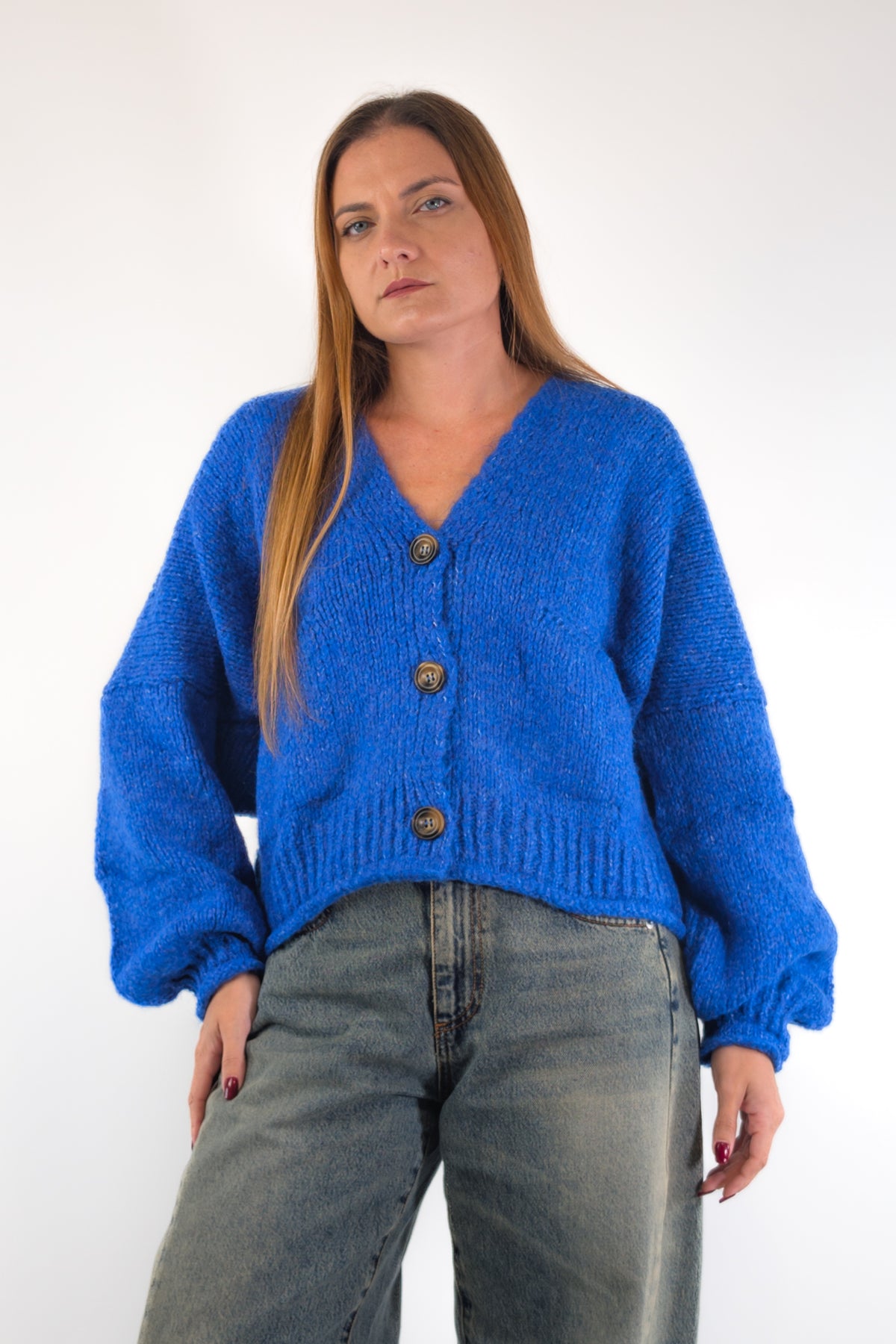 AI26 Have One Cardigan JIT-R026 Blu