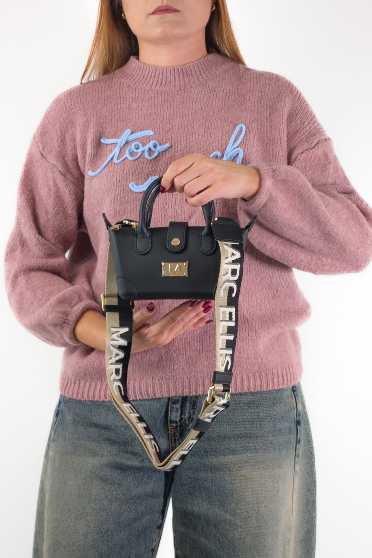 AI26 Marc Ellis Borsa LOLLIPOP S BLACK / LIGHT GOLD