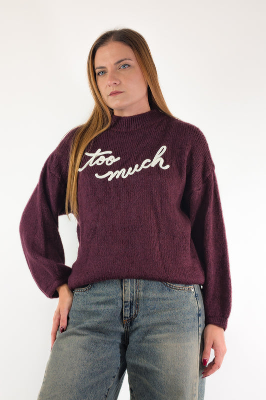 AI26 Luxury Maglia A4581 Too Much Bordeaux