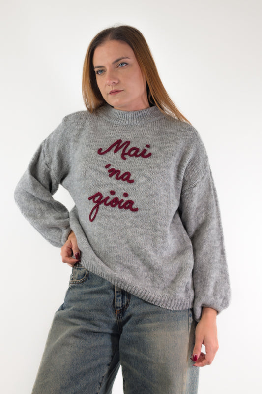 AI26 Luxury Maglia A4580 Mai Na Gioia Grigio