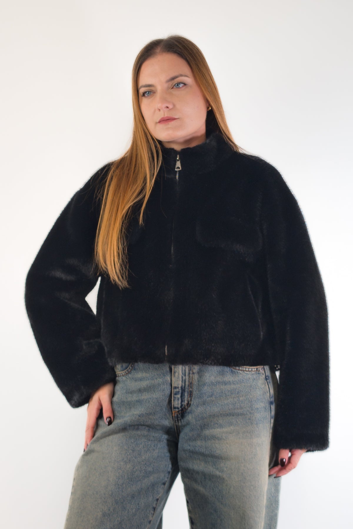 AI26 Susy Mix Ecopelliccia 25208 Nero