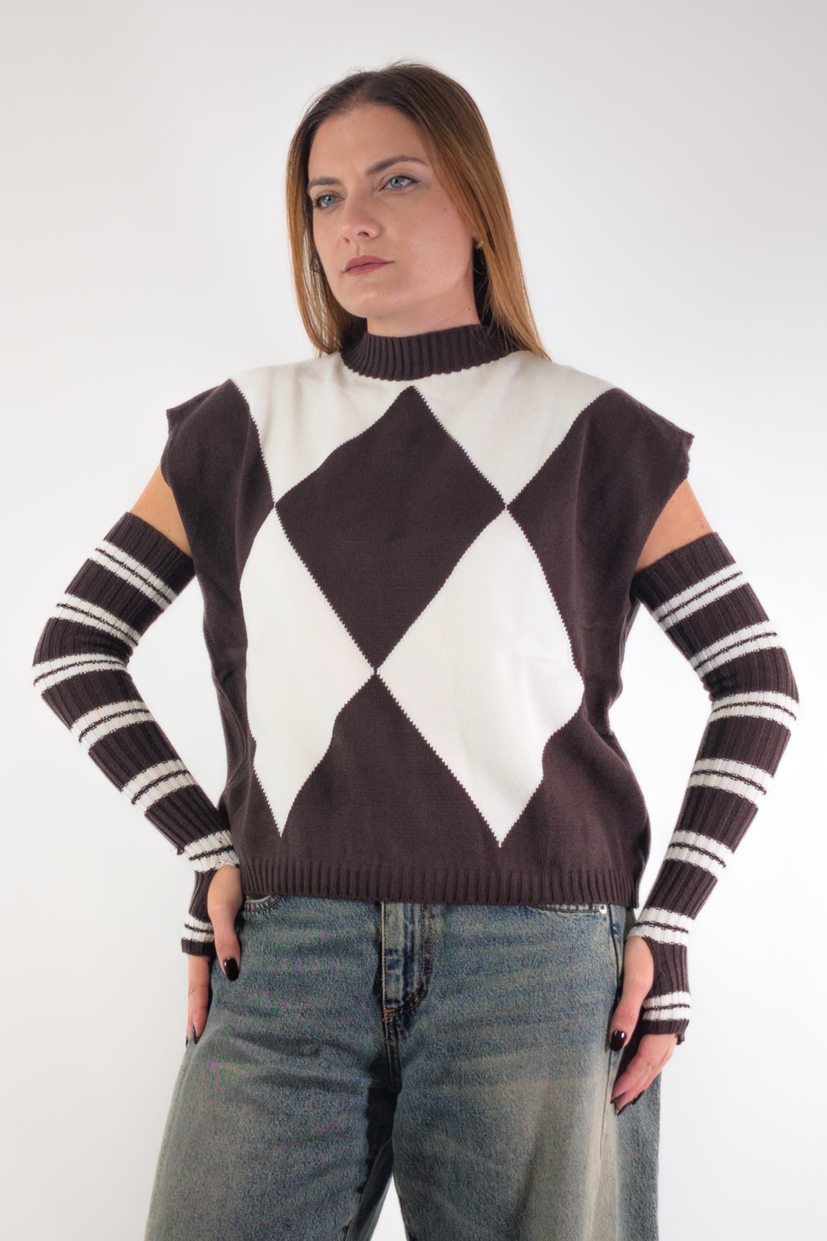 AI26 Susy Mix Gilet AI51333 Avorio