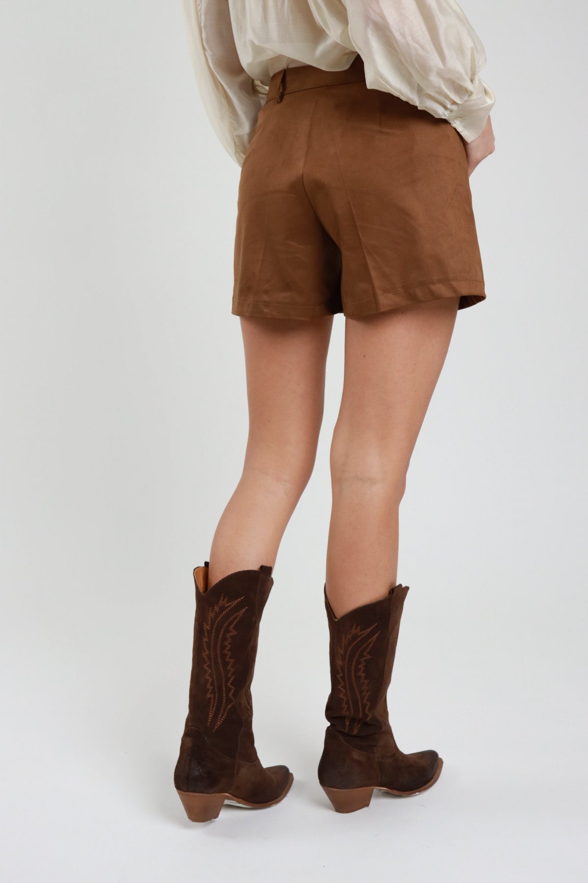 PE26 Susy Mix Pantaloncino SH07Z69 Cuoio