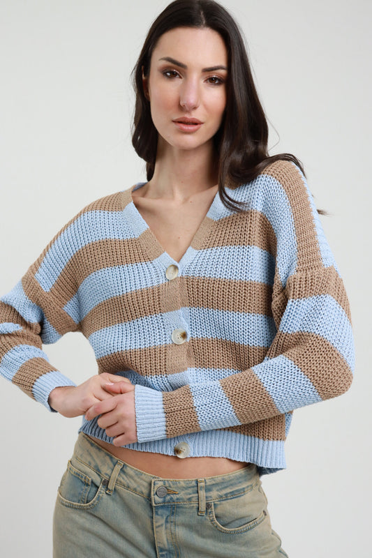 PE26 Susy Mix Cardigan W26056 Celeste