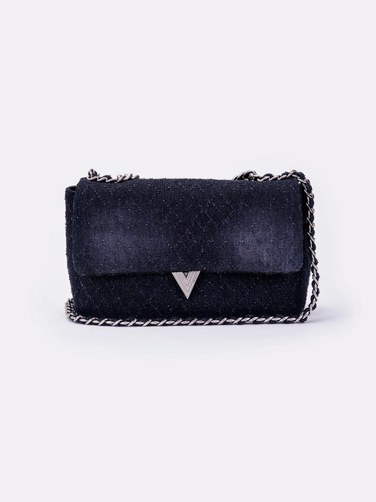 AI25 Vicolo Borsa XF0038 Denim Nero