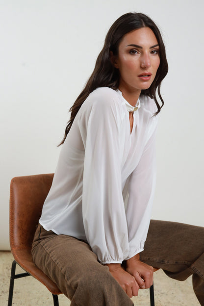 AI25 Susy Mix Blusa C4220DG Burro