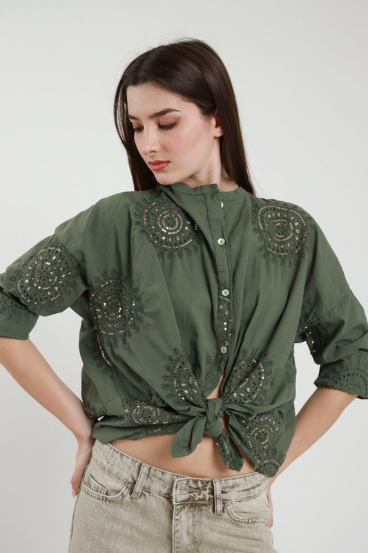 PE26 Susy Mix Camicia S26M566 Militare