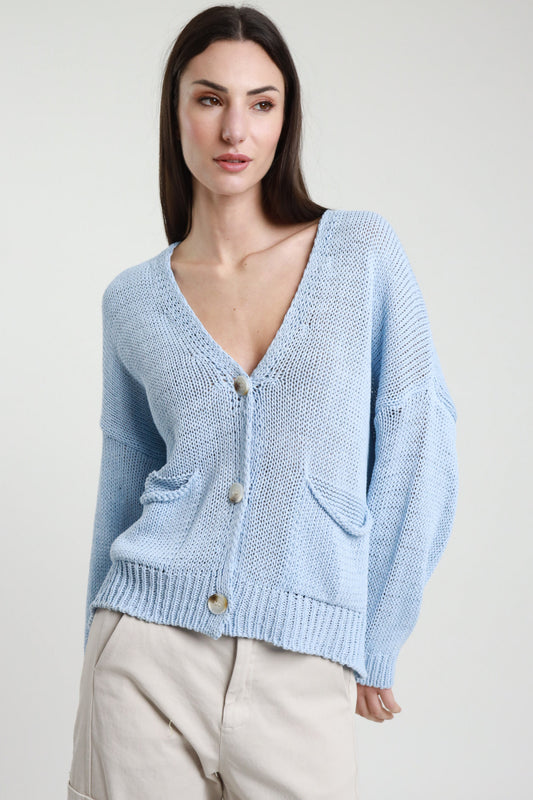 PE26 Susy Mix Cardigan W26069 Celeste