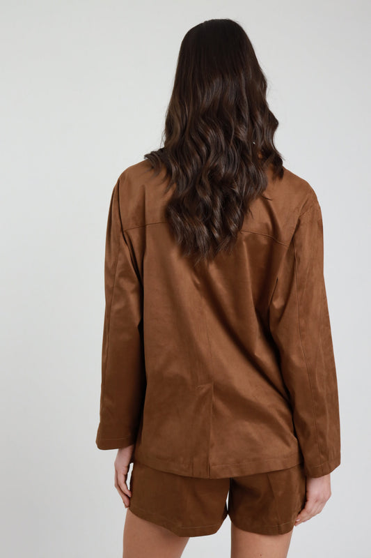 PE26 Susy Mix Giacca J1203Z69 Cuoio