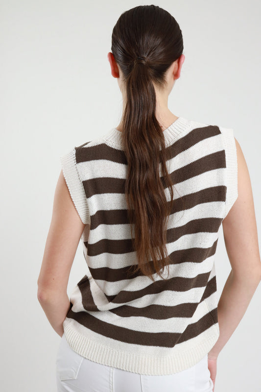 PE26 Susy Mix Gilet M93059 Moro