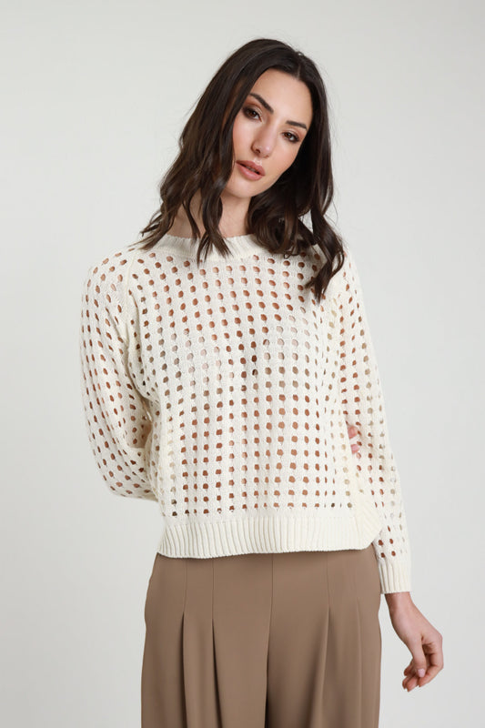 PE26 Susy Mix Maglia M93010 Avorio