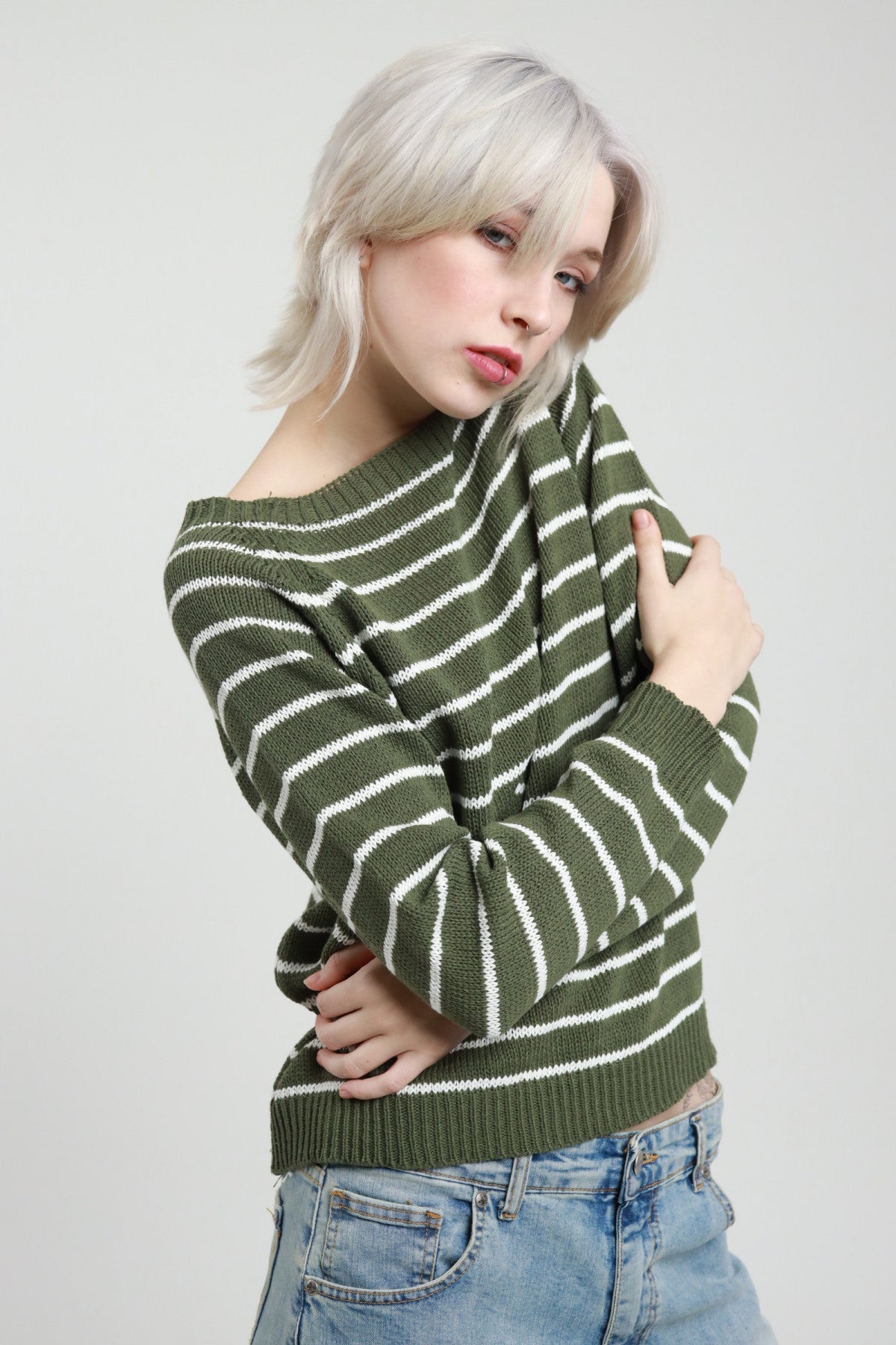 PE26 Susy Mix Maglia W26063 Verde Militare